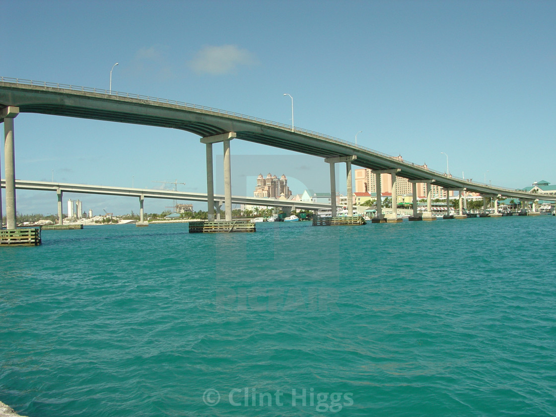 "Paradise Island Bridge" stock image