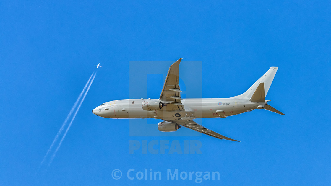 "Boeing P-8 Poseidon RAF Plane-3946" stock image