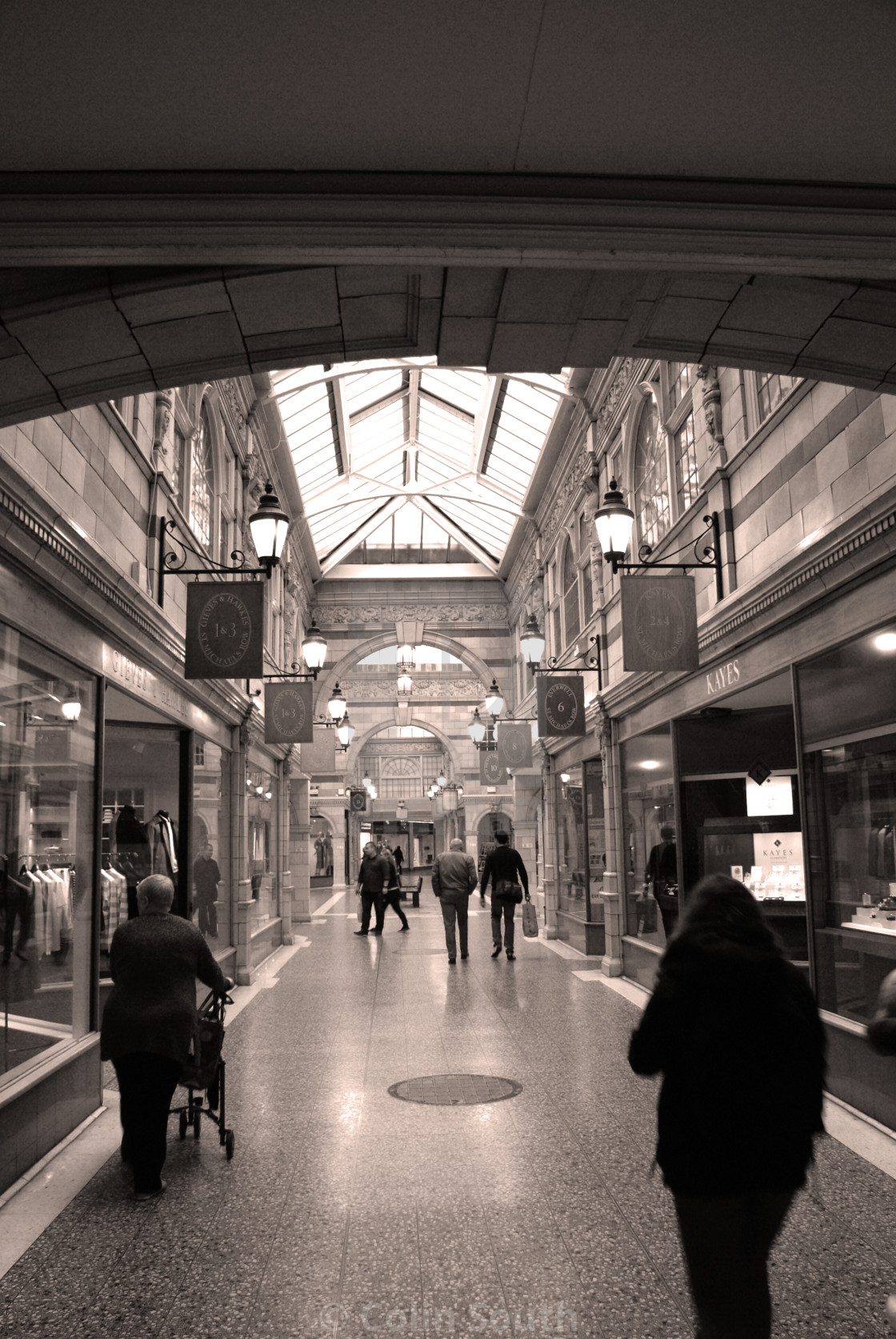 "Shopping Arcade." stock image