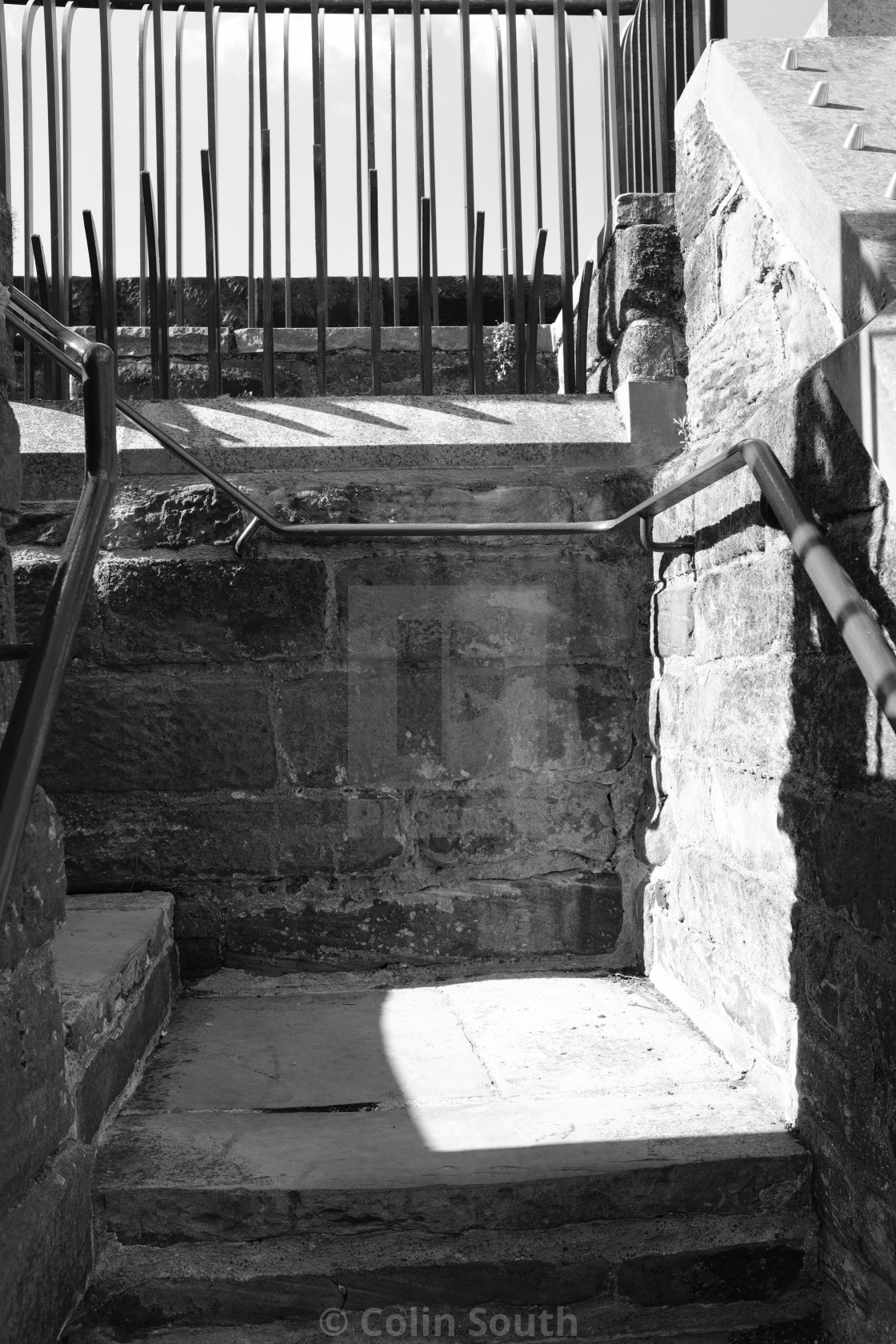 "Stairs up to Morgan’s Mount." stock image