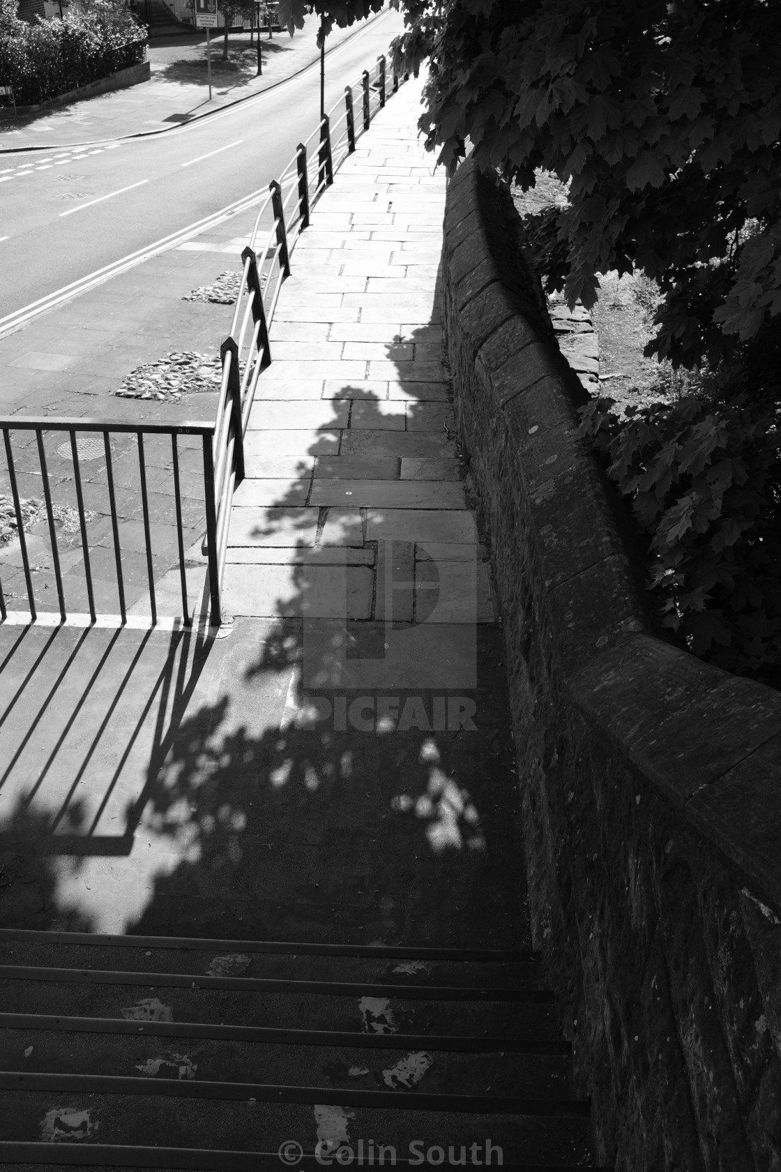 "Chester’s city walls." by Colin South - £8.00 "Chester’s city walls." stock image