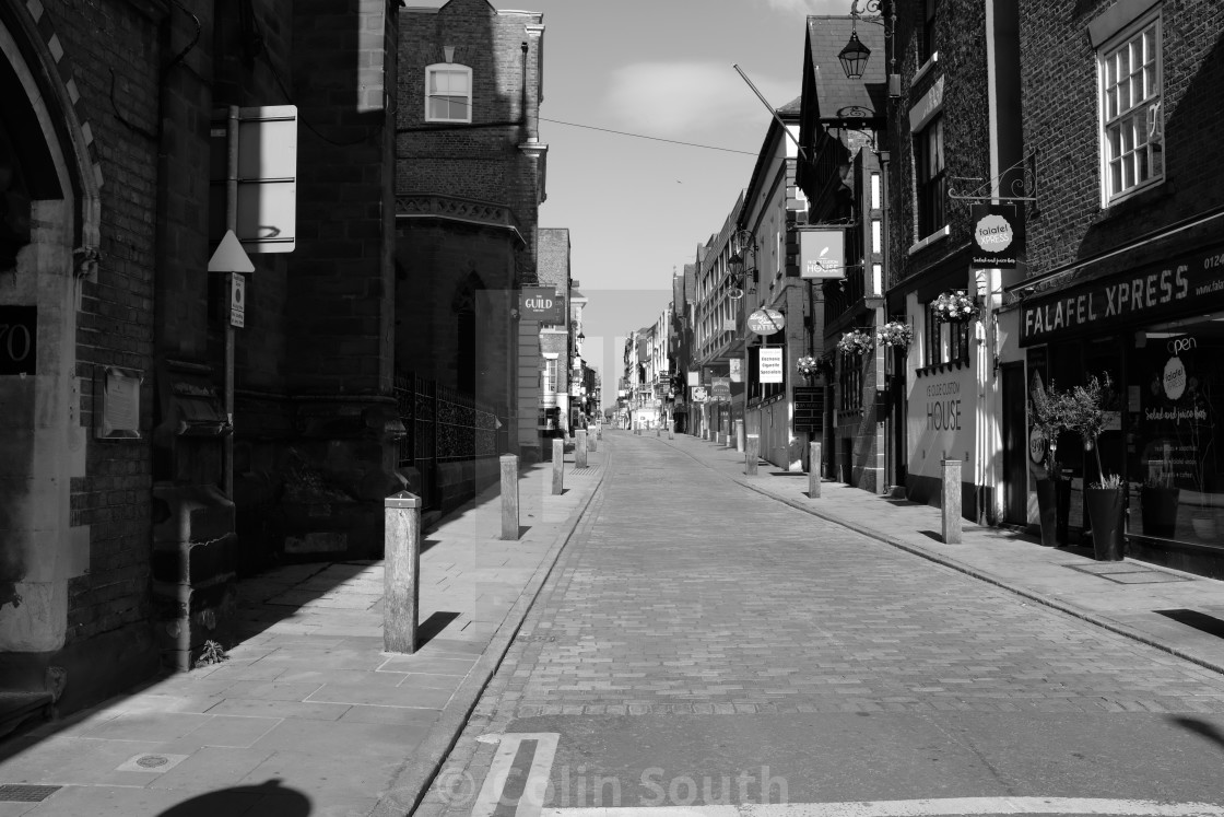 "Watergate Street, Chester." stock image