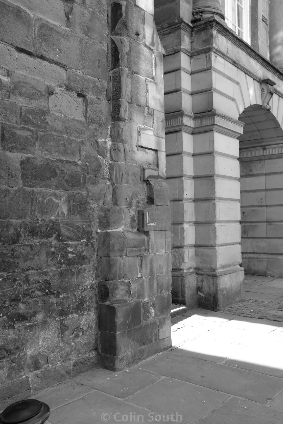 "Corner of St Peter’s church. Chester." stock image