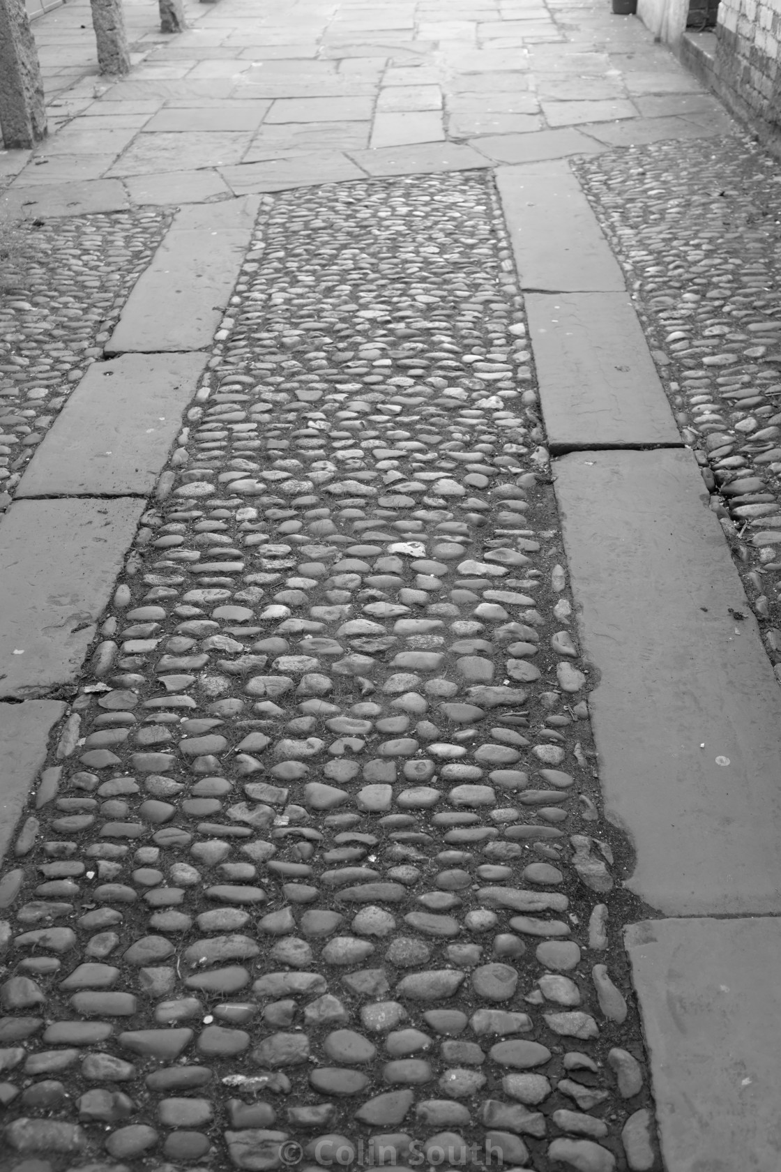 "Cobbles and flagstones." stock image