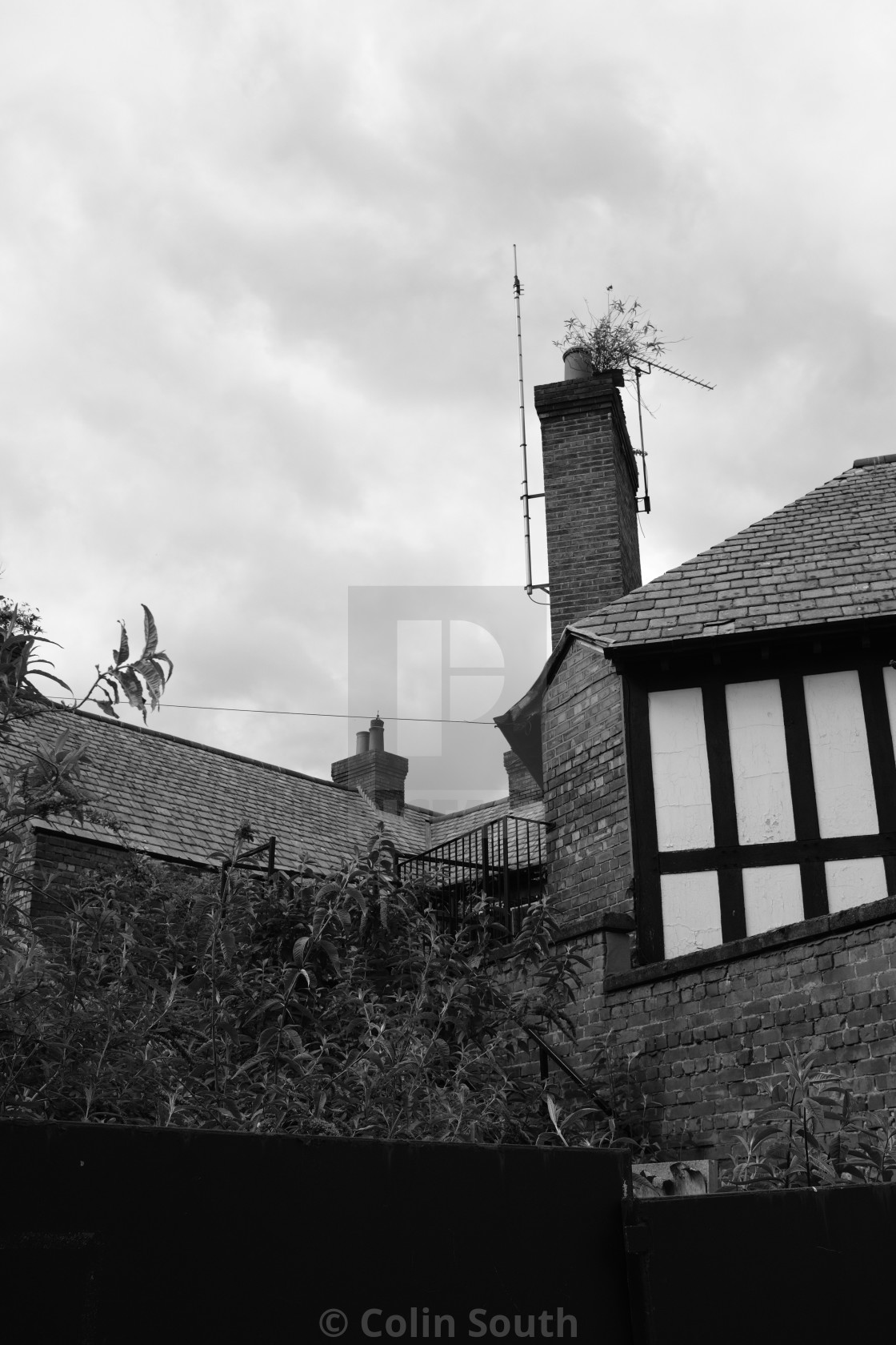 "Detail of the sadly abandoned Northgate Arms pub, Chester." stock image