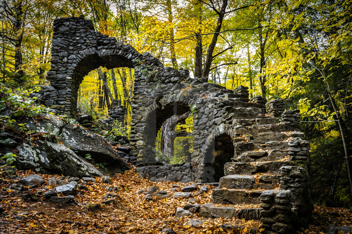 "Autumn Ruins" stock image