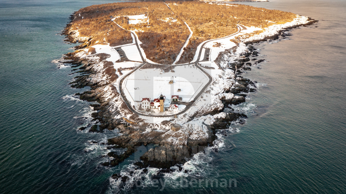 "Jamestown Island- Beavertail Lighthouse" stock image