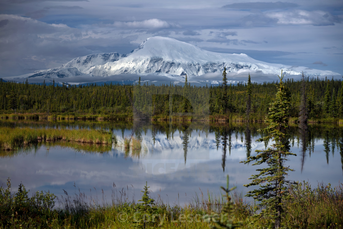 "Wrangell's Reflection" stock image