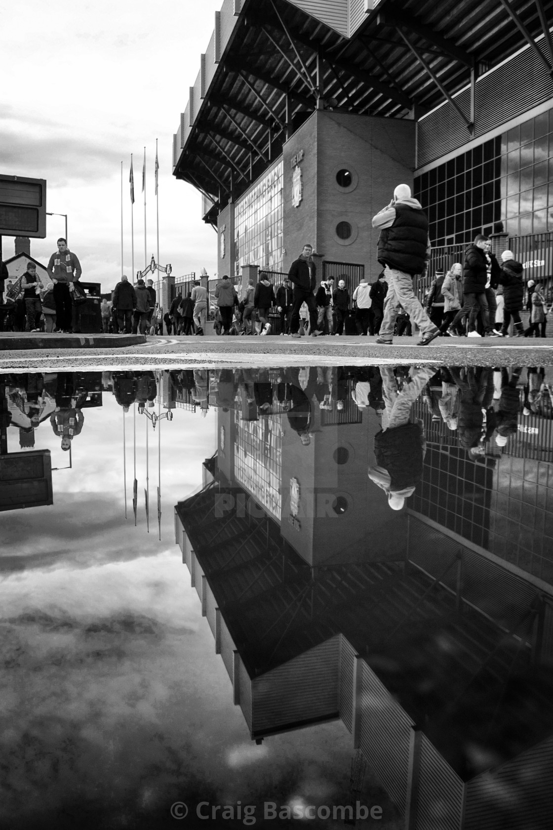 "Match day reflections" stock image