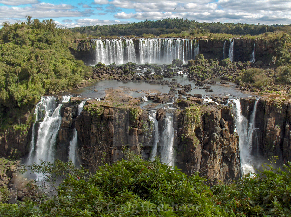 "A double Iguazu falls" stock image