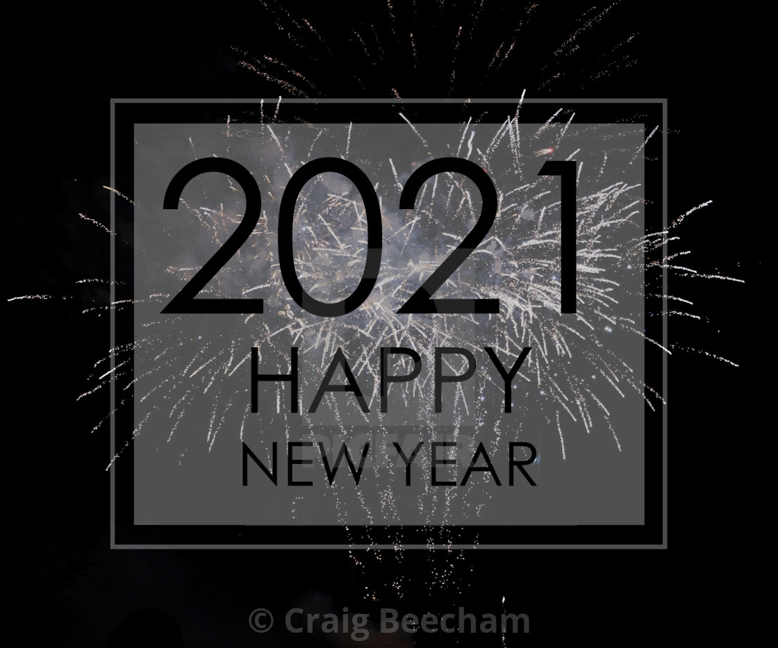 "Happy New Year 2021" stock image