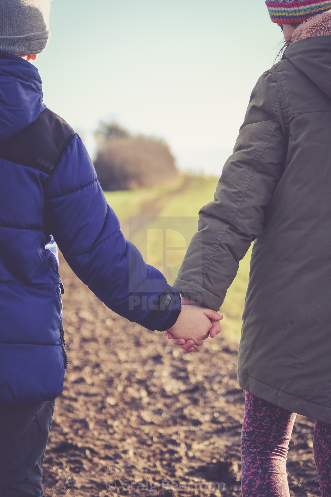 "Winter walk" stock image