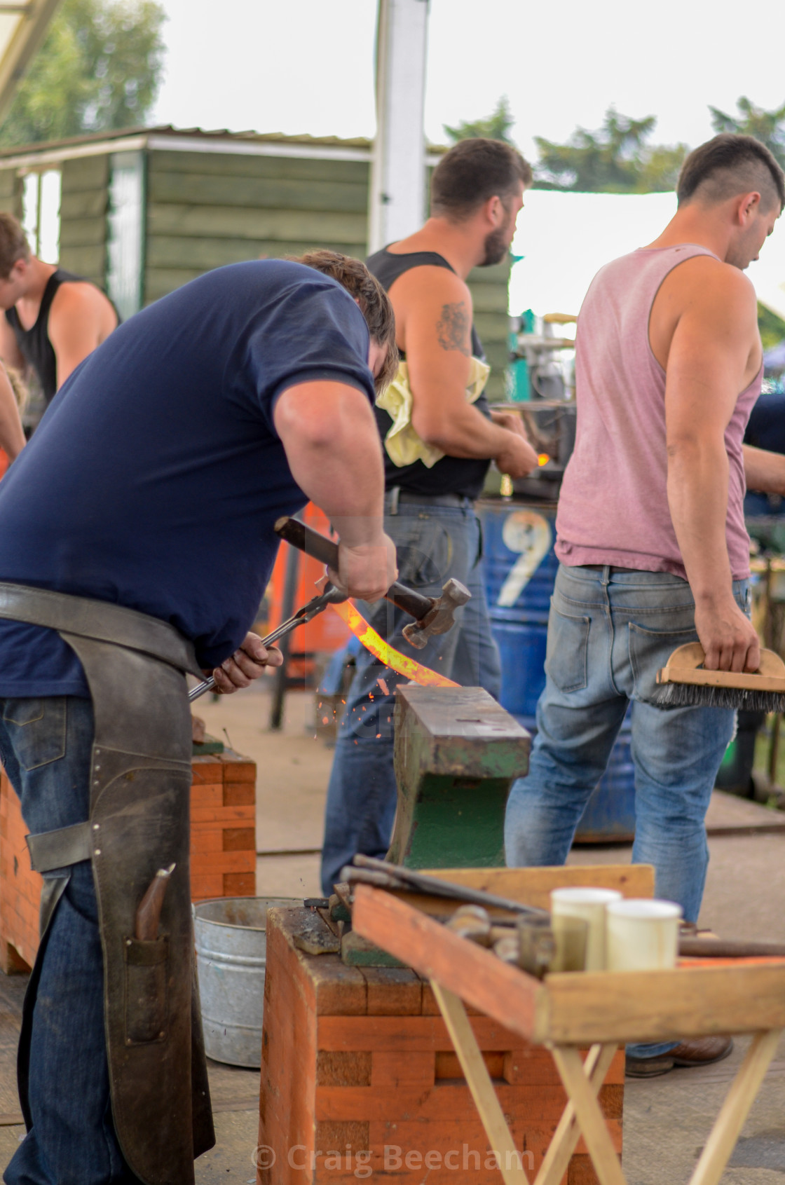 "At the anvil" stock image