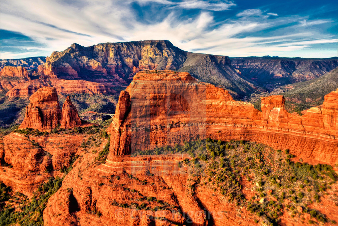 "Aerial View, Sedona" stock image