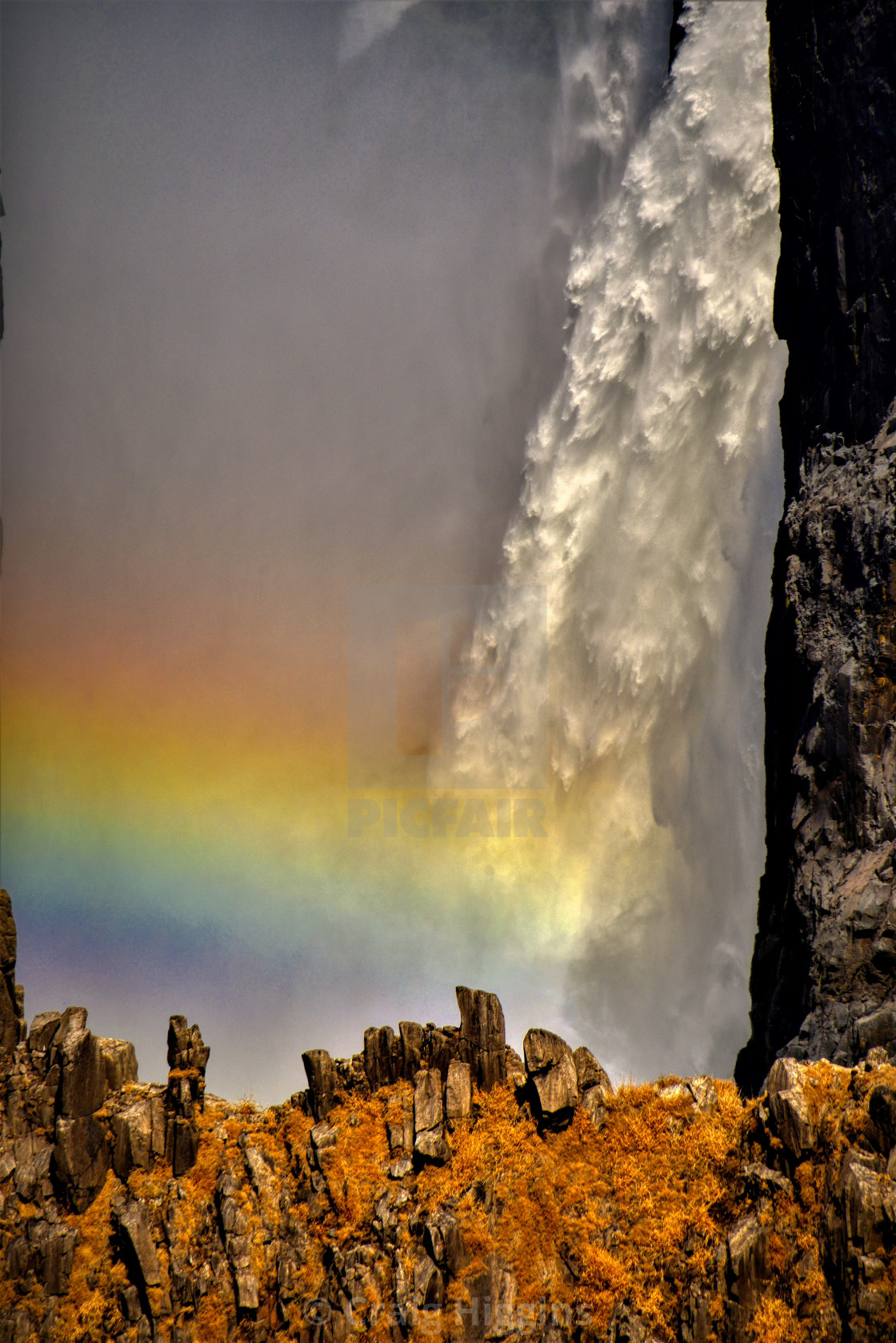 "Victoria Falls (detail)" stock image