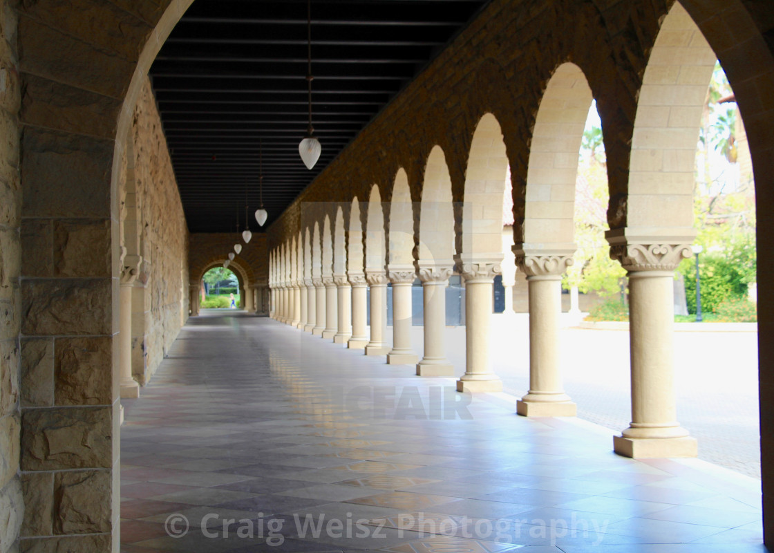 "Stanford Quad Passage" by Craig Weisz Photography - $18.68 "Stanford Quad Passage" stock image