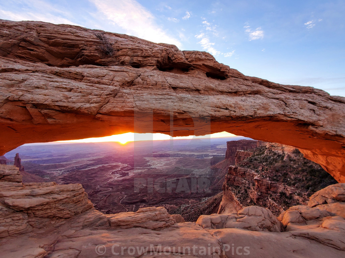 "Mesa Arch Sunrise" stock image