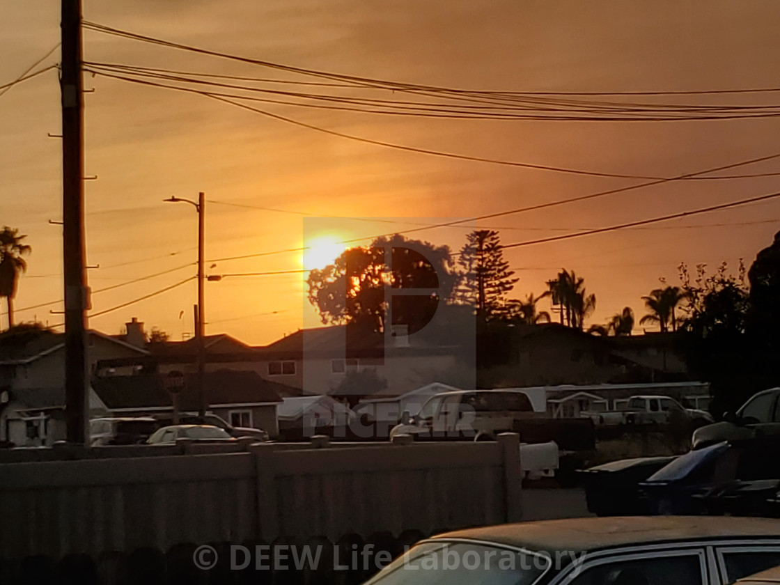 "Firey Sunset" by D.E.E.W. Life Laboratory - $16.98 "Firey Sunset" stock image