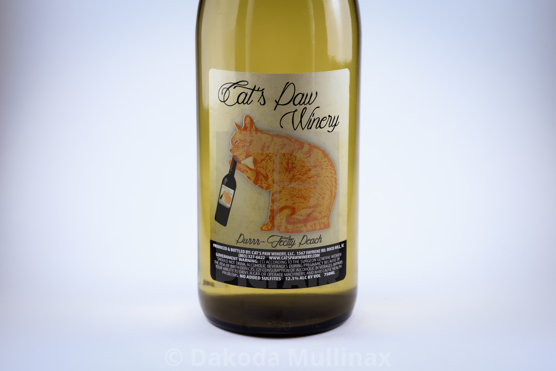 "Cat's Paw Wine" stock image