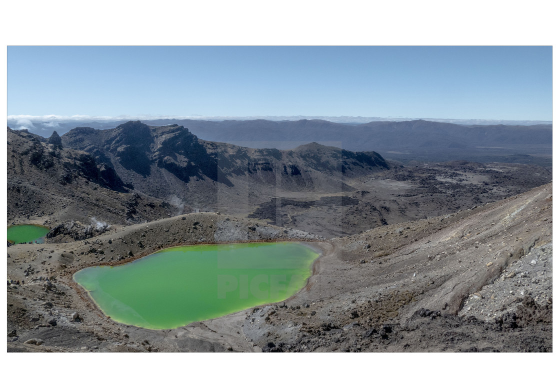 "Tongariro national park, Tongariro pass, North Island, New Zealand 2020" stock image