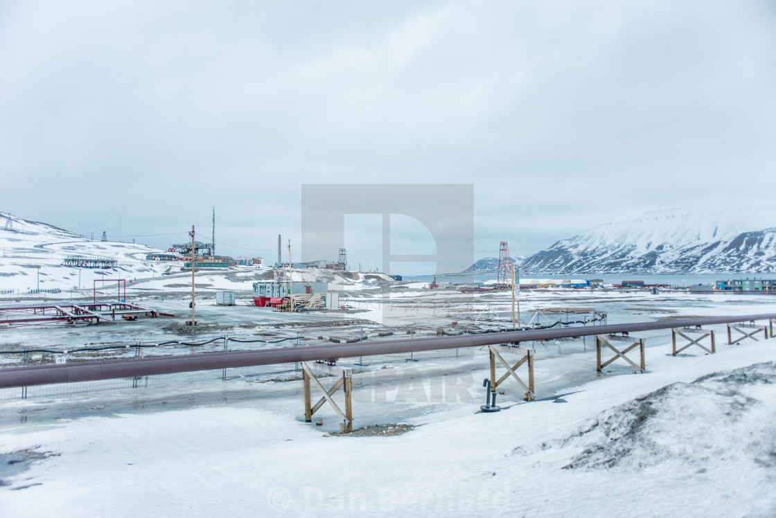 "Longyearbuyen, Svalbard, Arctic Circle" stock image