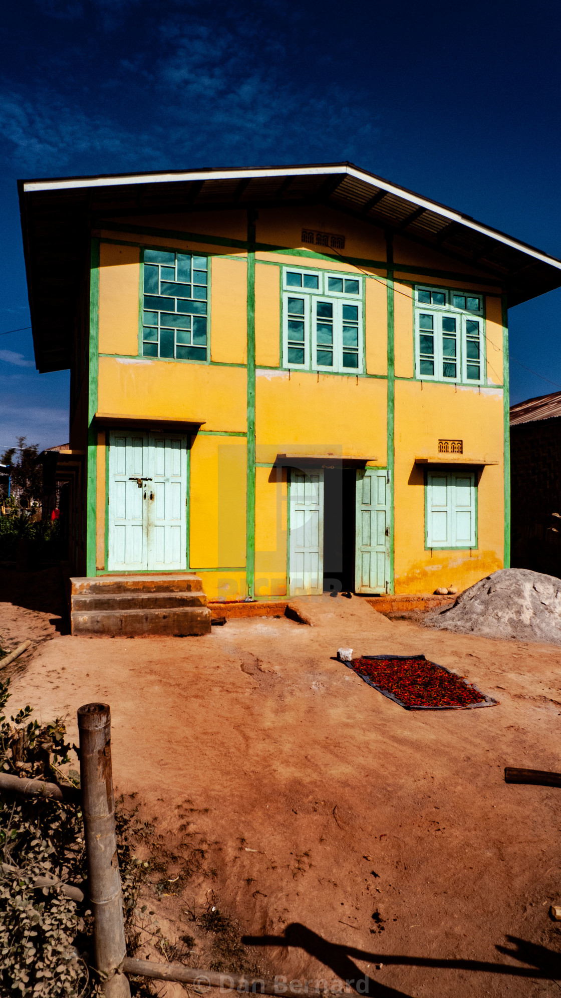 "Homestay, Trekking, Kalaw to Inle lake," stock image