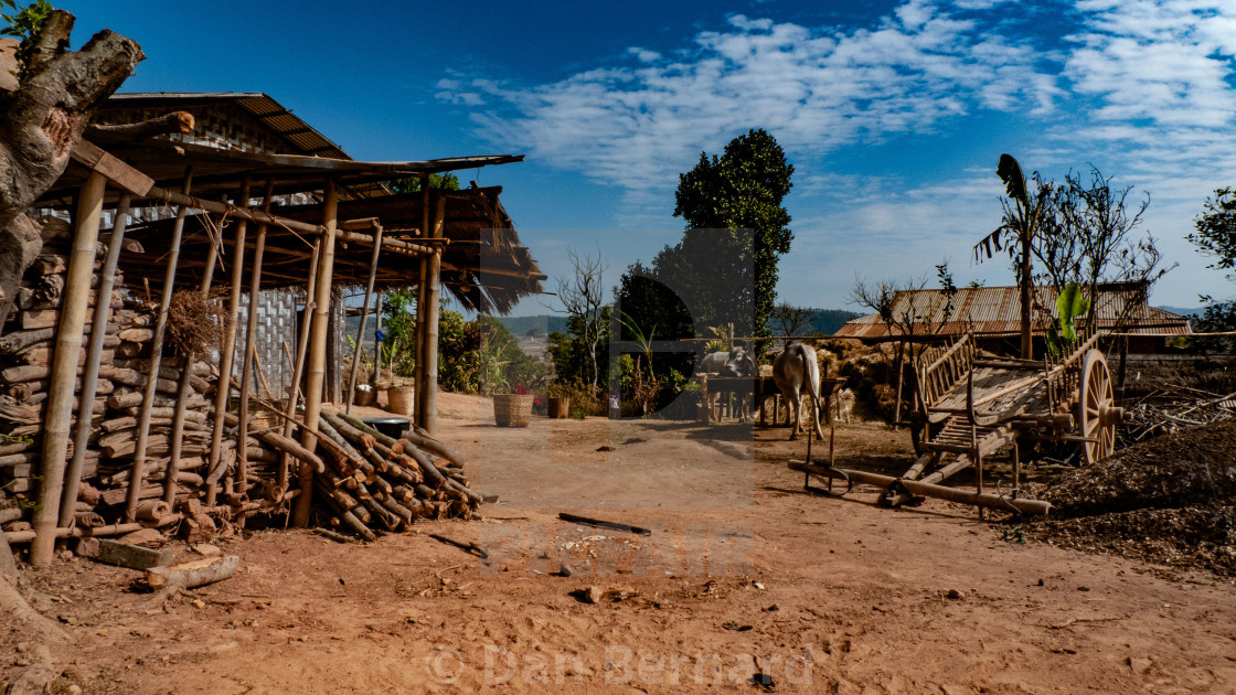 "Homestay, Trekking, Kalaw to Inle lake," stock image