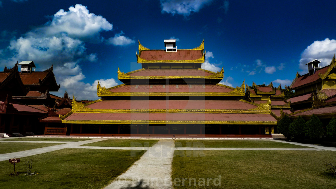 "Royal Palace, Mandalay, Burma" stock image