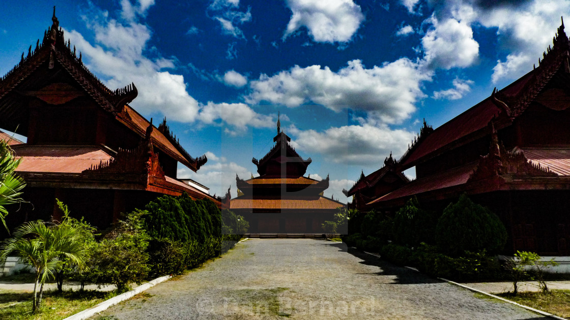 "Royal Palace, Mandalay, Burma" stock image