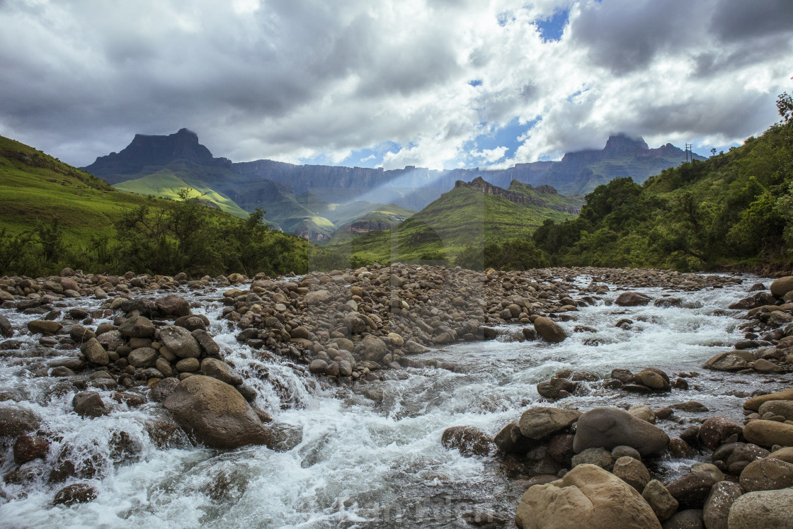 "Mighty Tugela" stock image