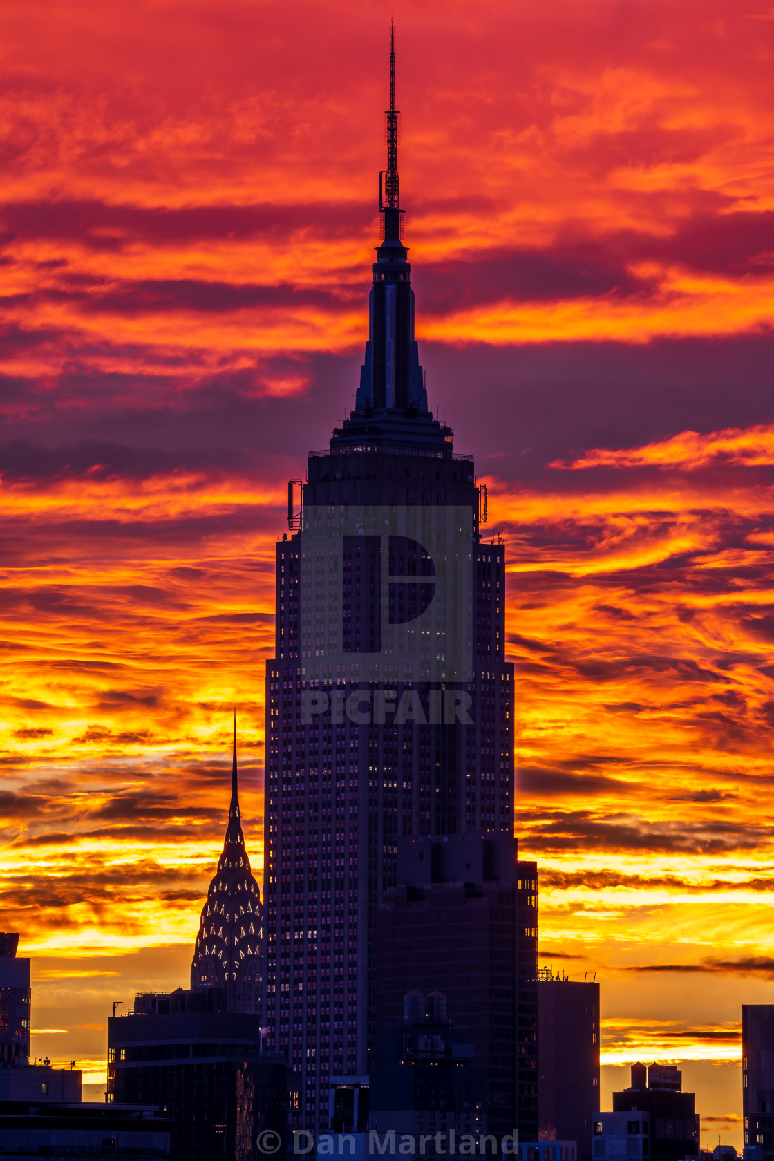 "Sky on Fire" stock image