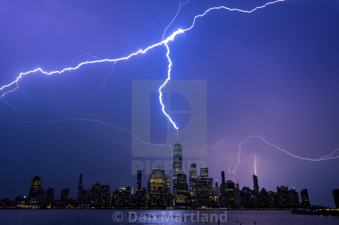 "Electrifing New York City" stock image