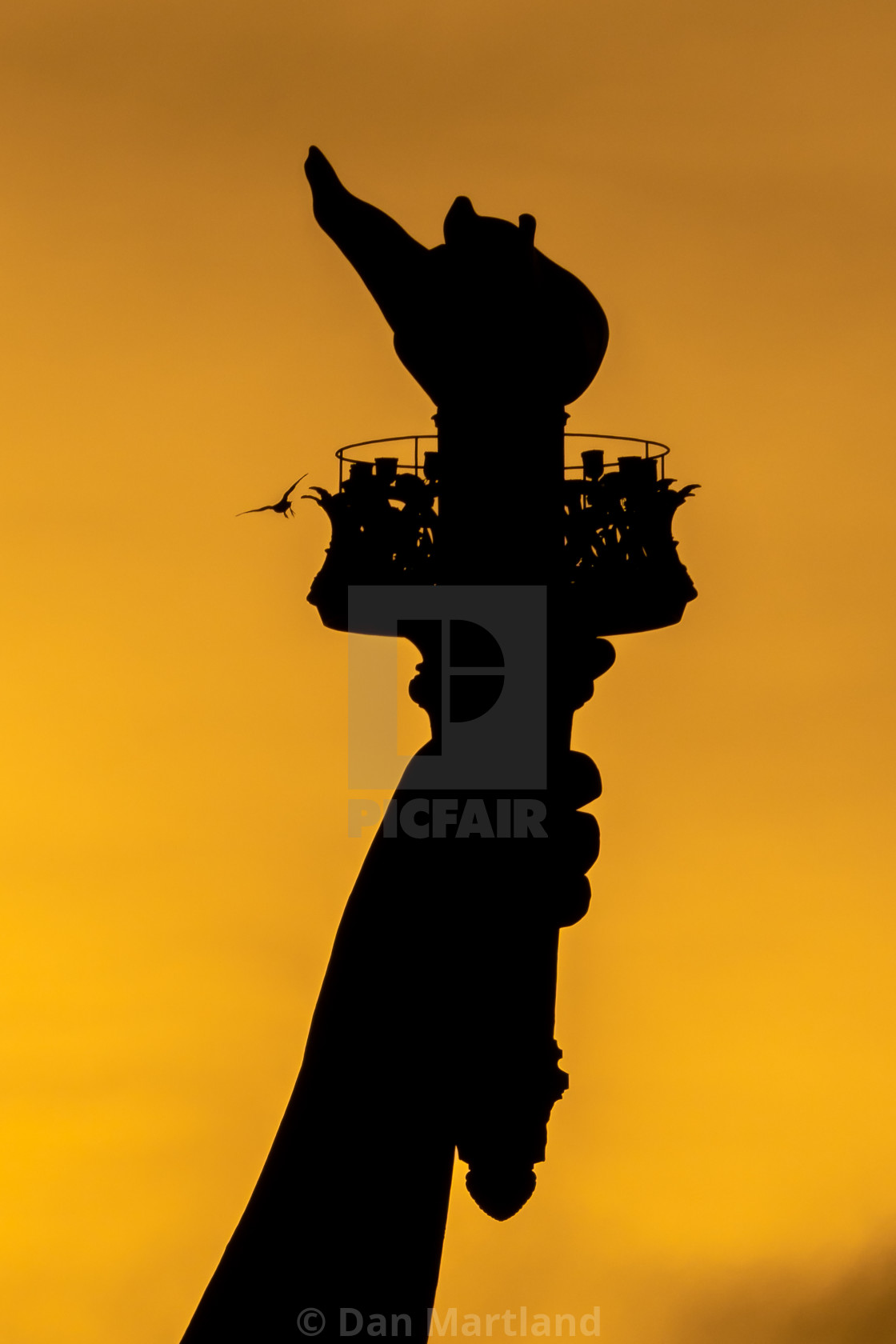 "Liberty torch" stock image