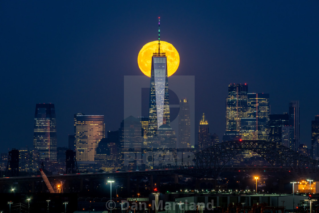 "October Hunter Moon" stock image