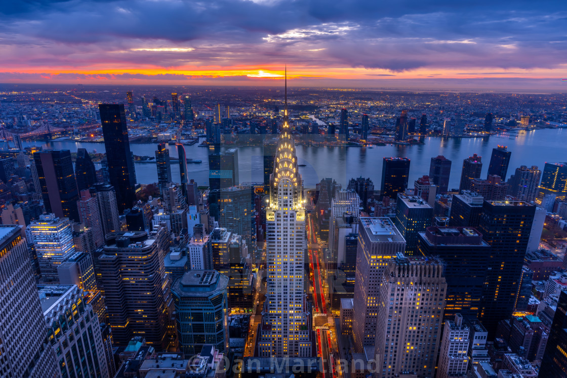 "Chrysler Building Sunrise" stock image