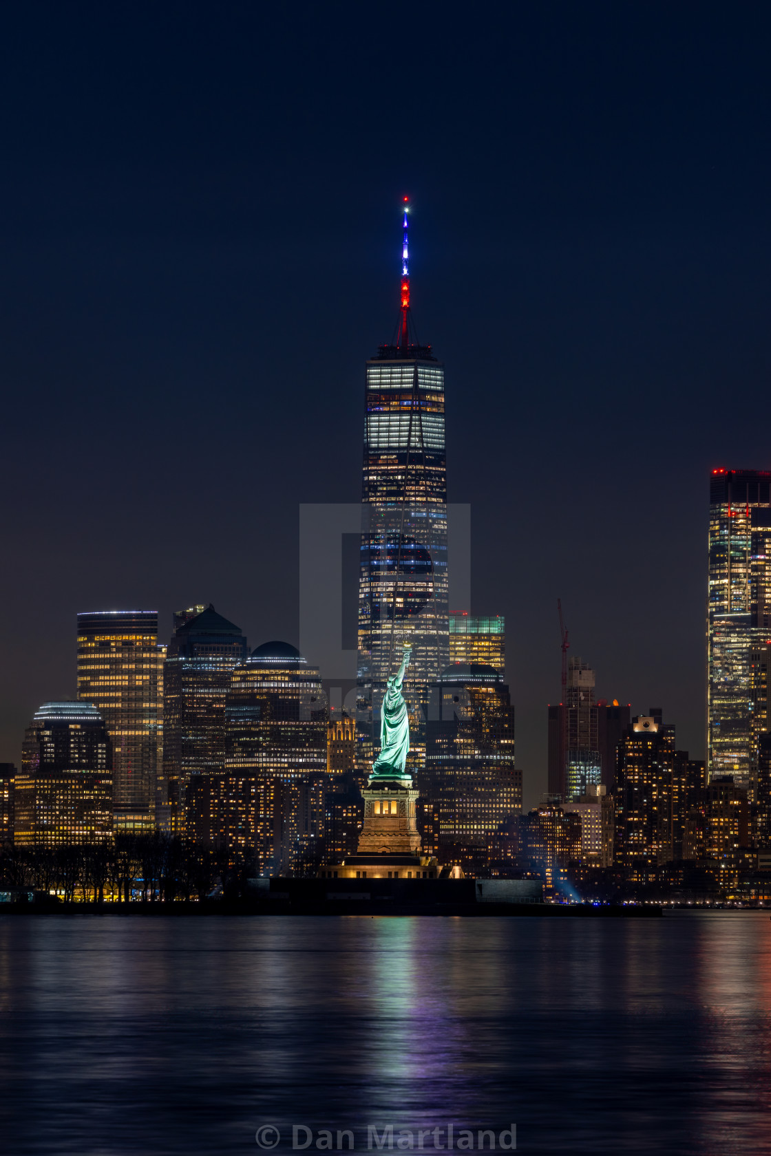 "Lady Liberty in the New York Harbor" stock image