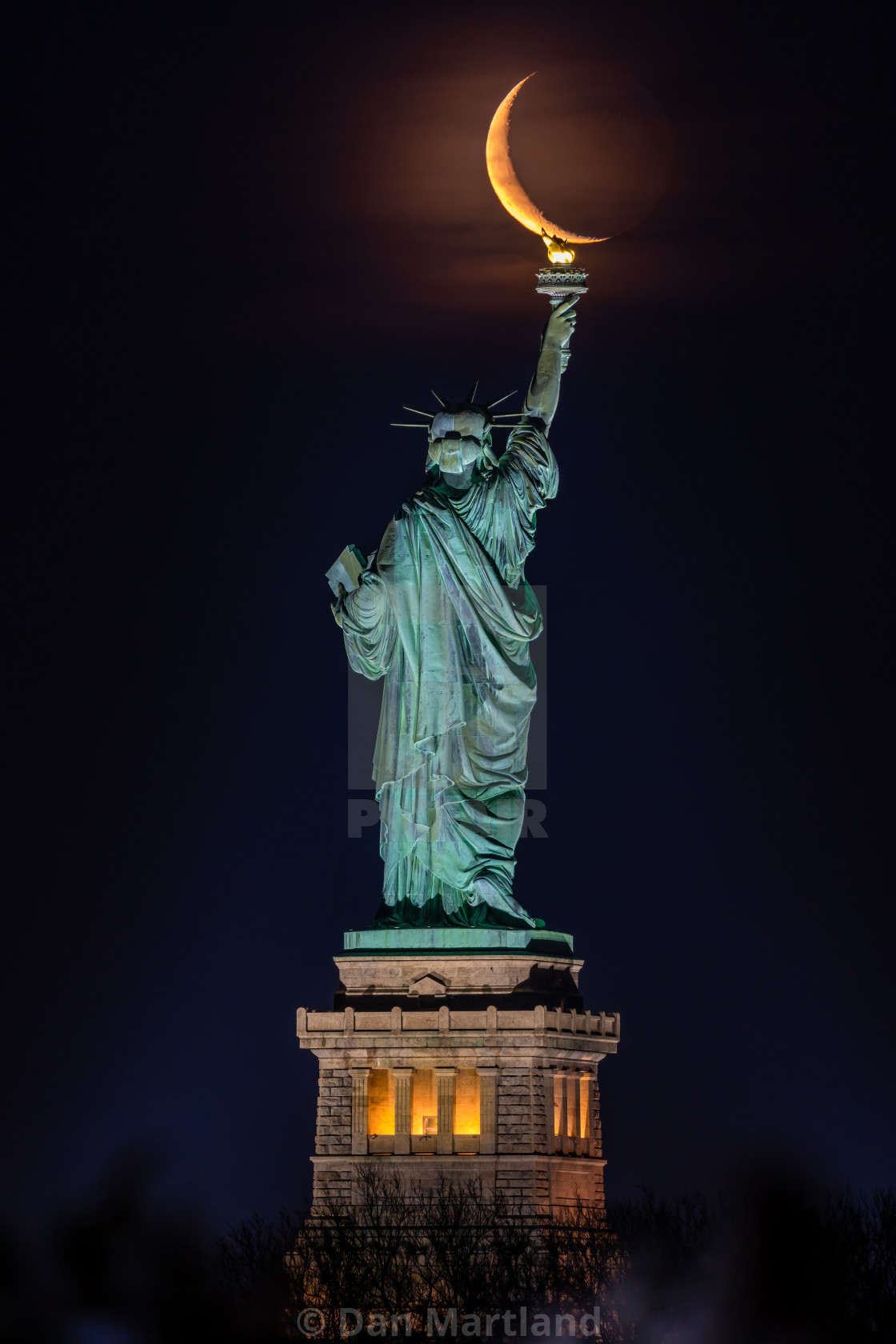 "Liberty Crescent Moon" stock image