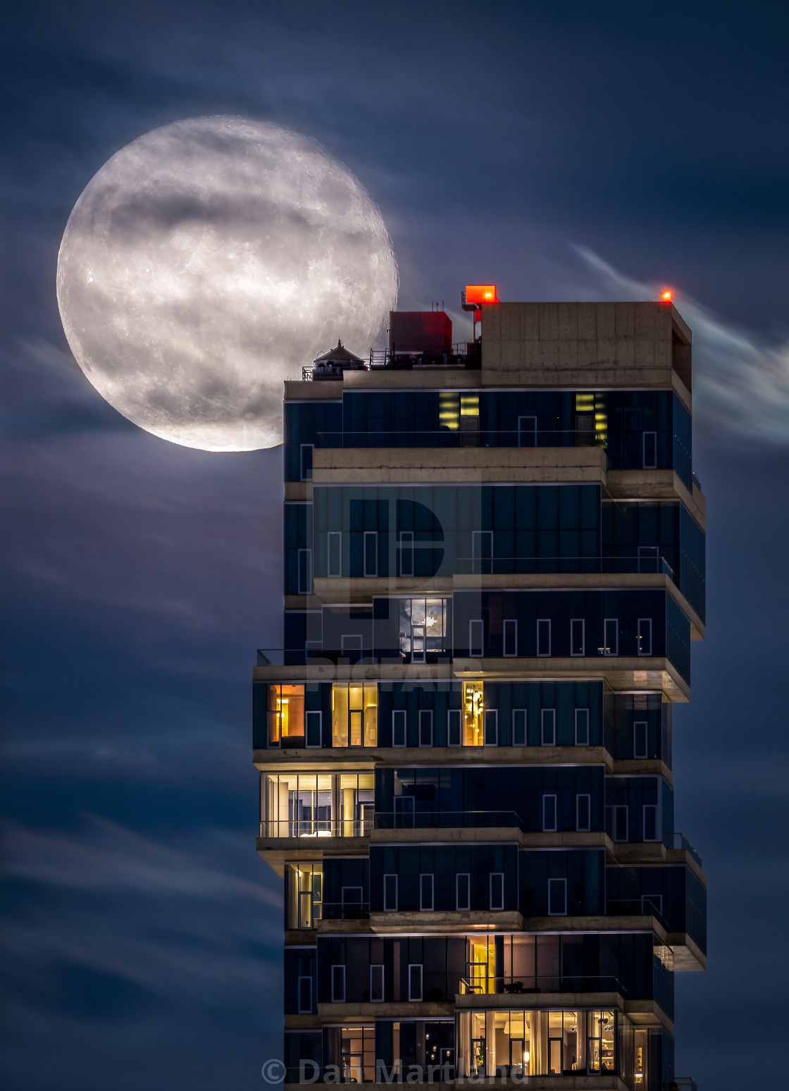 "Jenga Moon" stock image