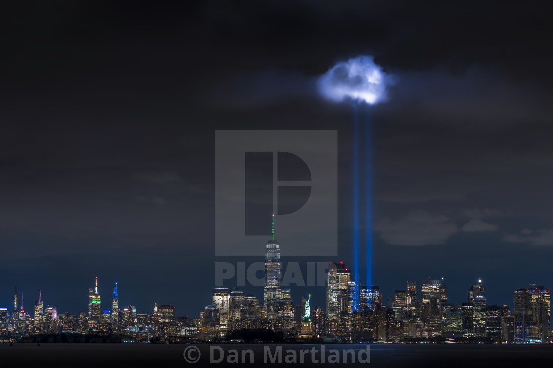 "Tribute in Light" stock image