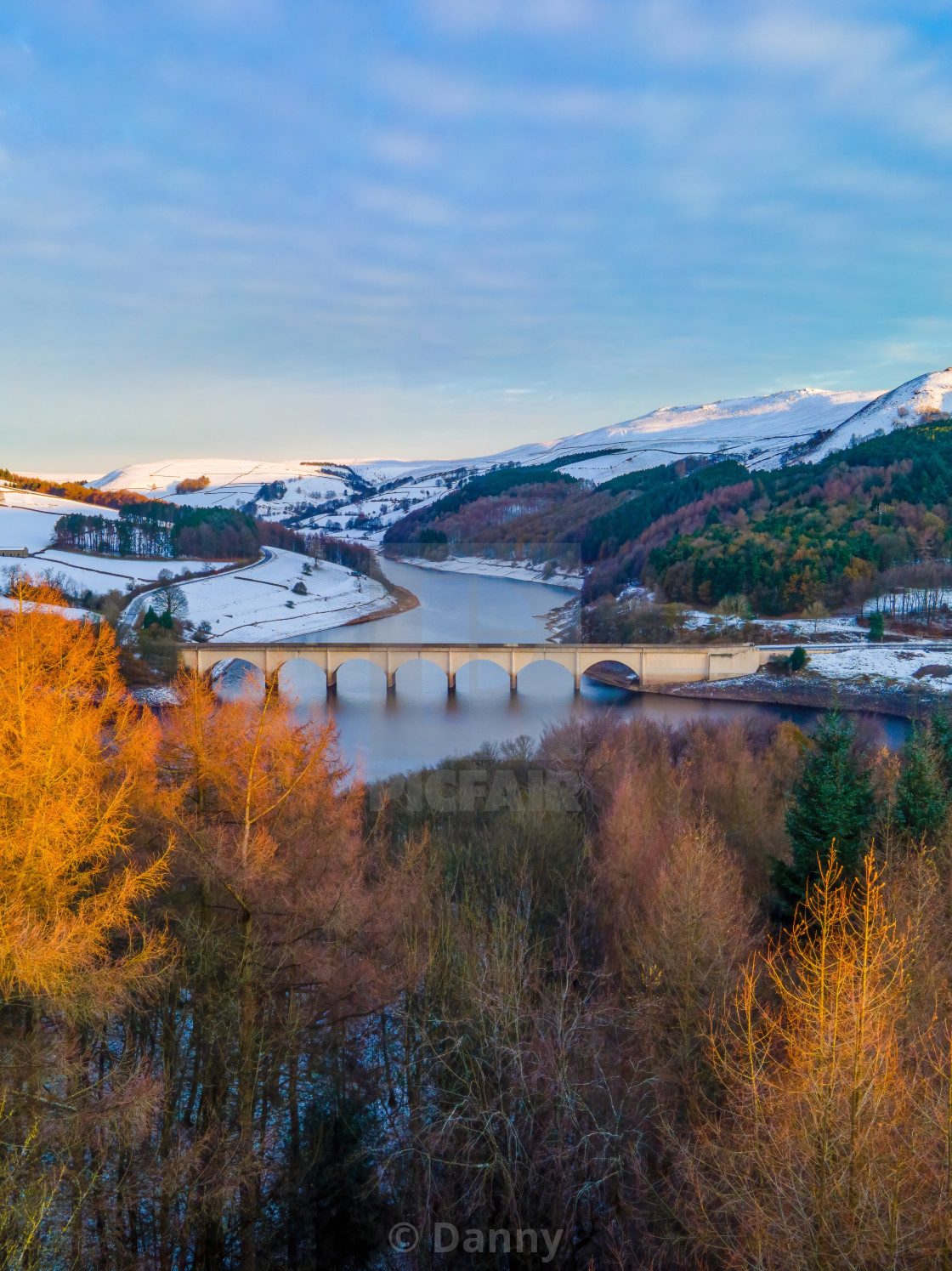 "Ashopton Viaduct" stock image