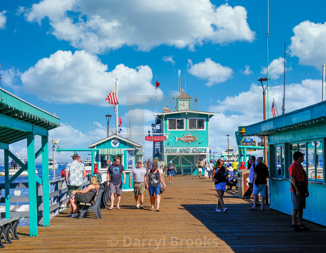 "Tourists on Avalon Boardwalk" by Darryl Brooks - $10.81 "Tourists on Avalon Boardwalk" stock image