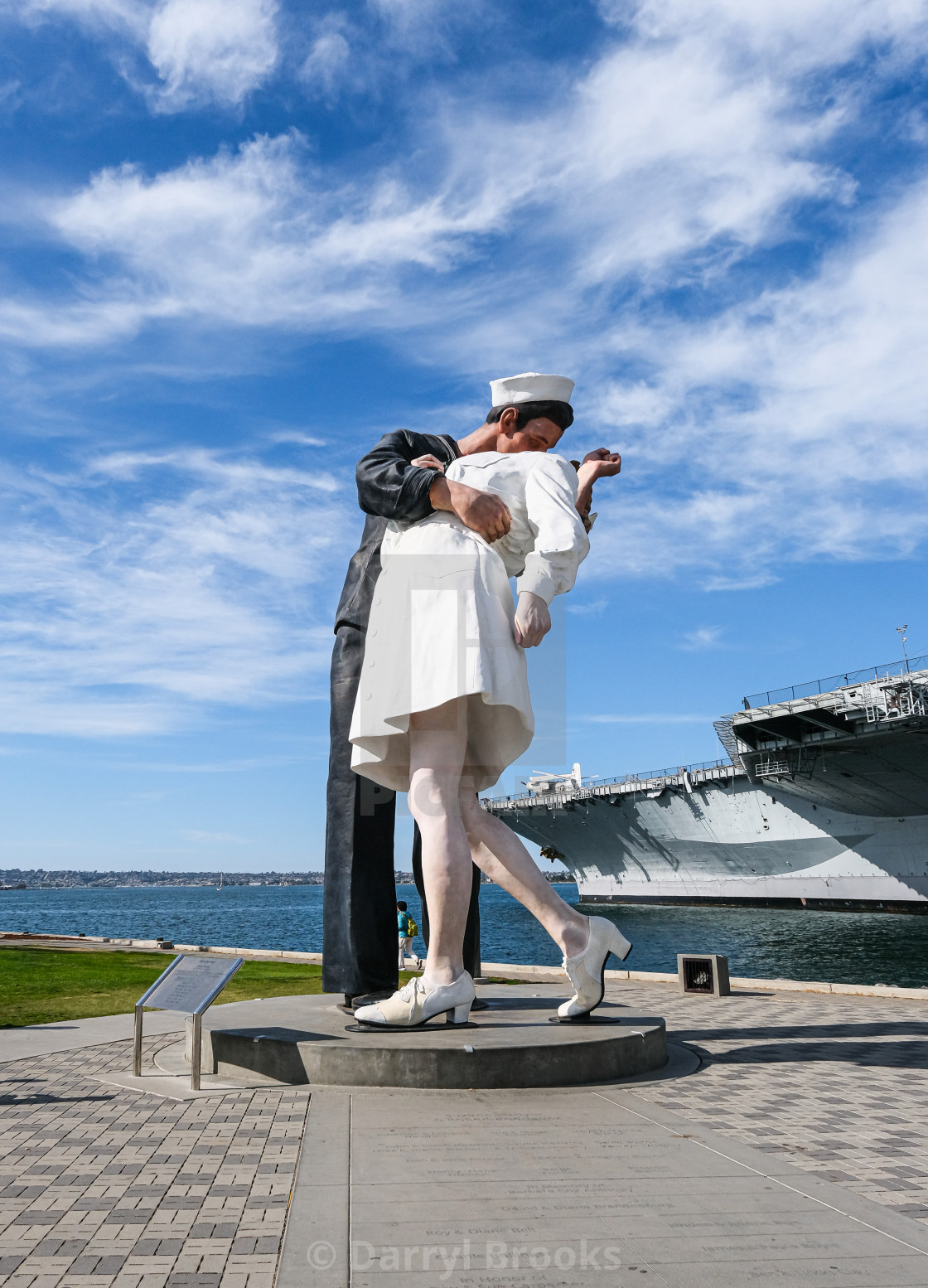 "Unconditional Surrender Statue" by Darryl Brooks - $10.81 "Unconditional Surrender Statue" stock image