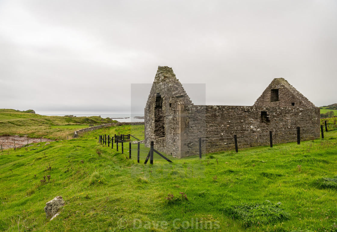 "St Ninian's Chapel, Isle of Whithorn, Dumfries & Galloway, Scotland" stock image