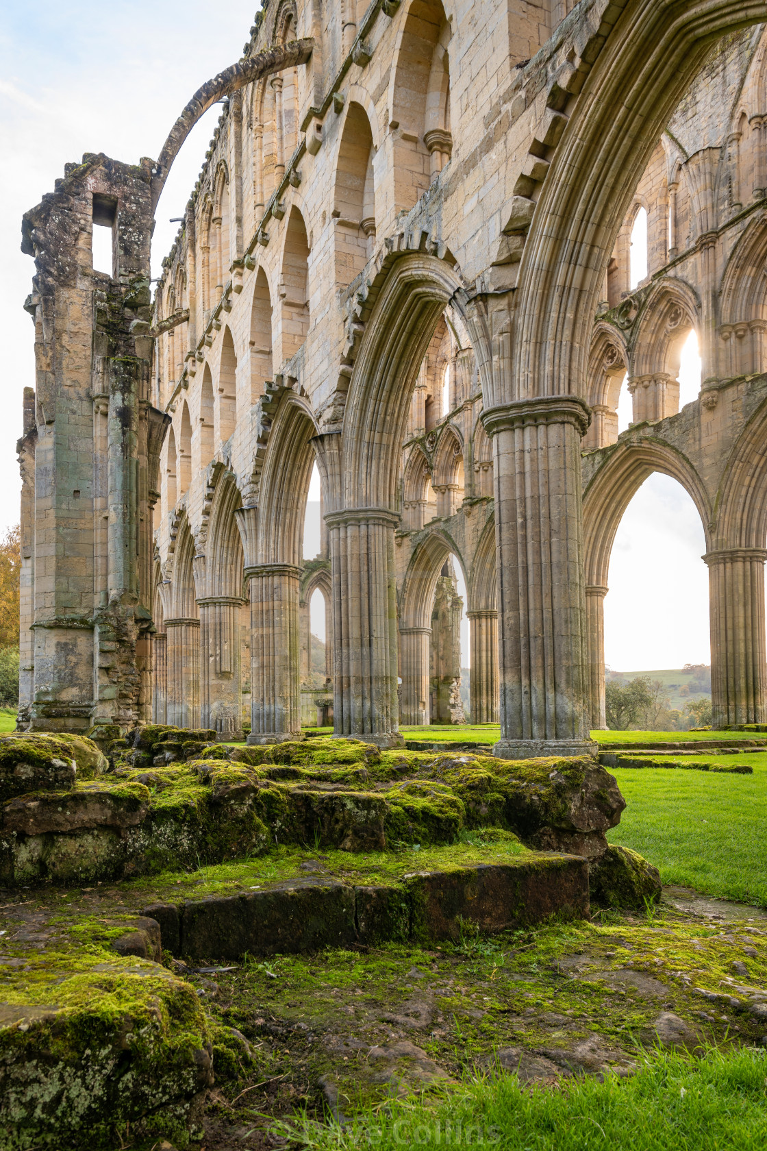 "Rievaulx Abbey, North Yorkshire, England" stock image