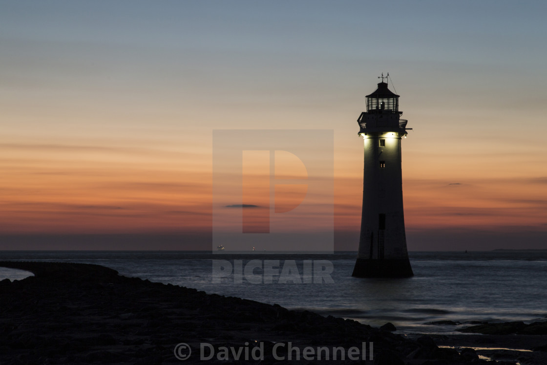 "Perch Rock Lighthouse" stock image