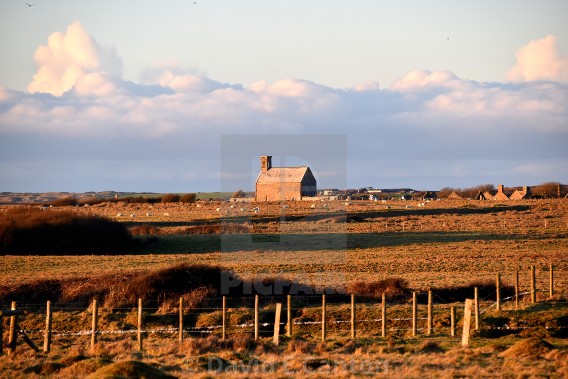 "Flimston Chapel in winter." stock image