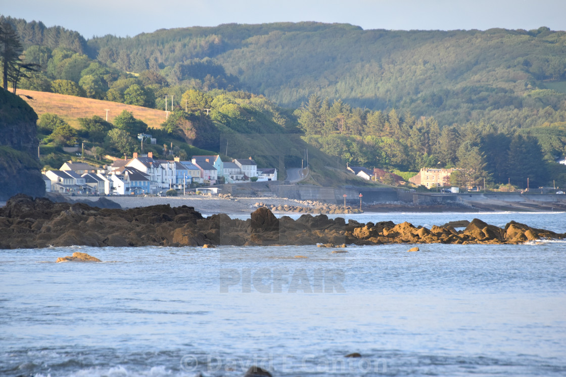 "A view of Amroth" stock image