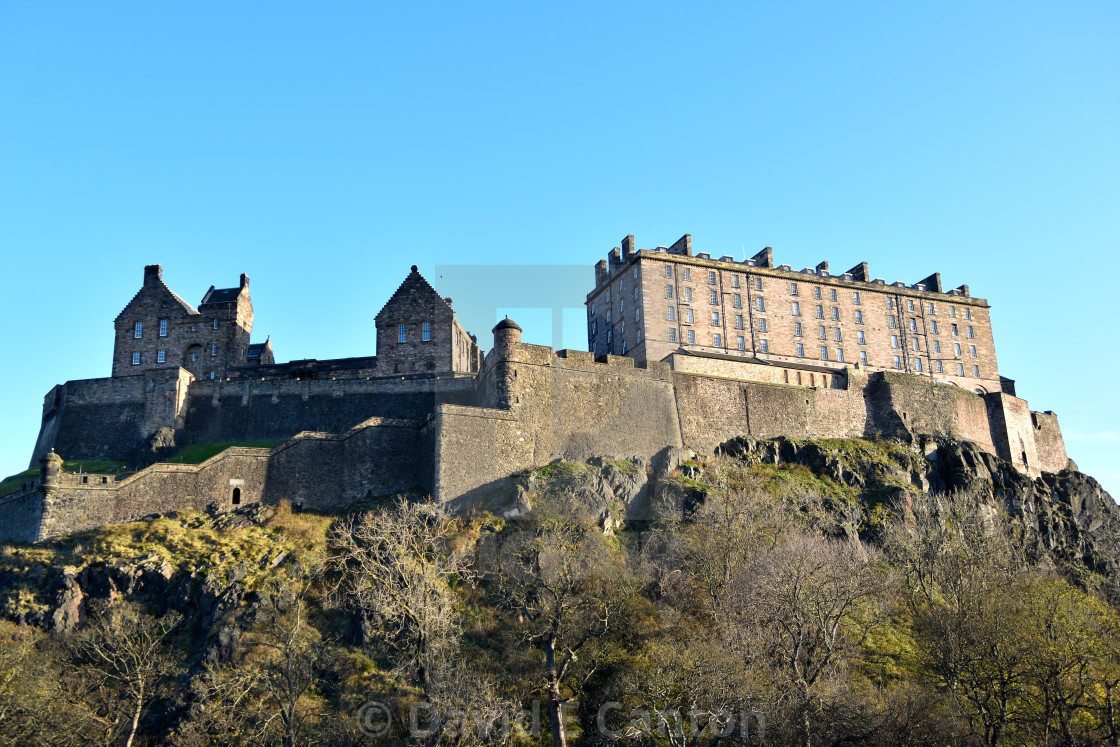 "Edinburgh castle" stock image