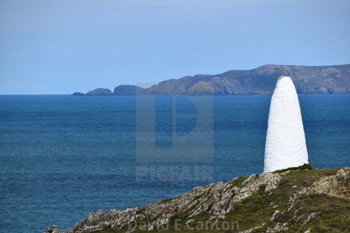 "Strumble Head from Porthgain" stock image