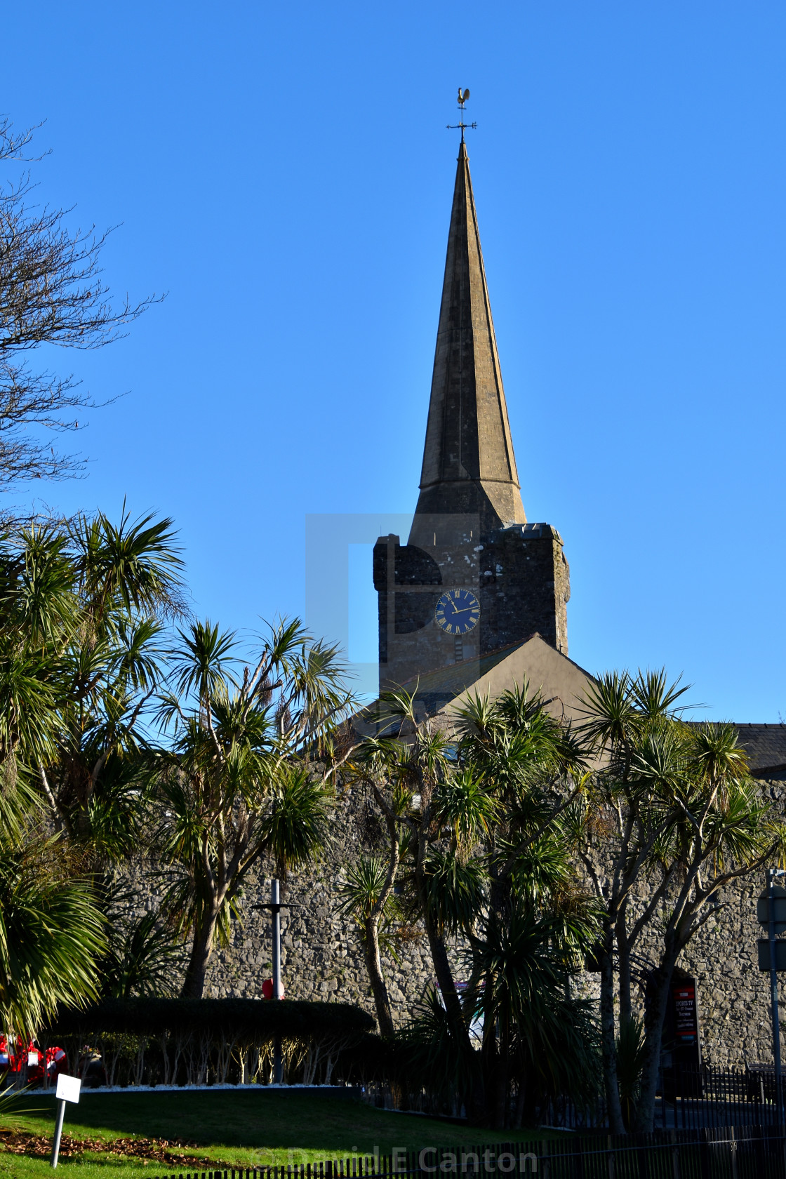 "St Mary's Church in Tenby" stock image